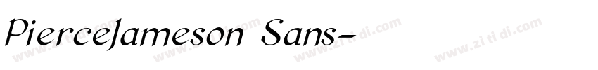 PierceJameson Sans字体转换